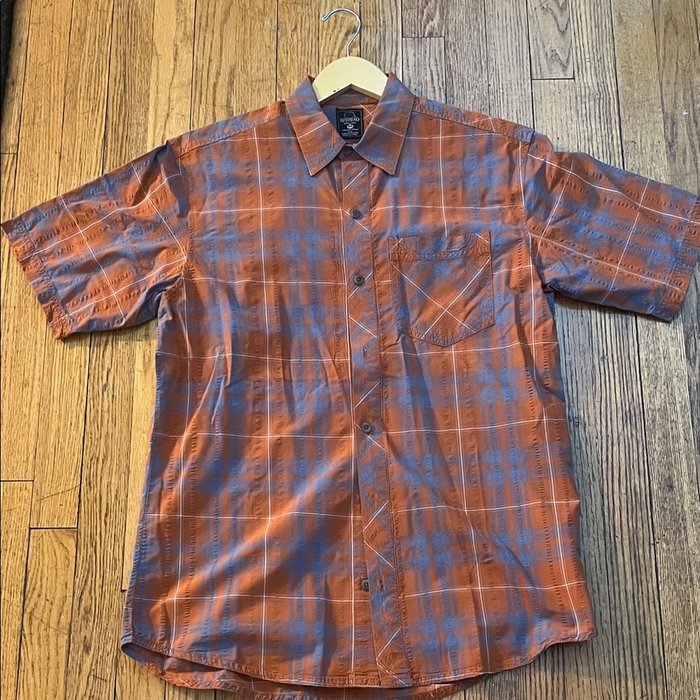 RedHead Men's Rust and Slate Plaid Shirt